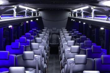 Overland Park Charter Bus Interior