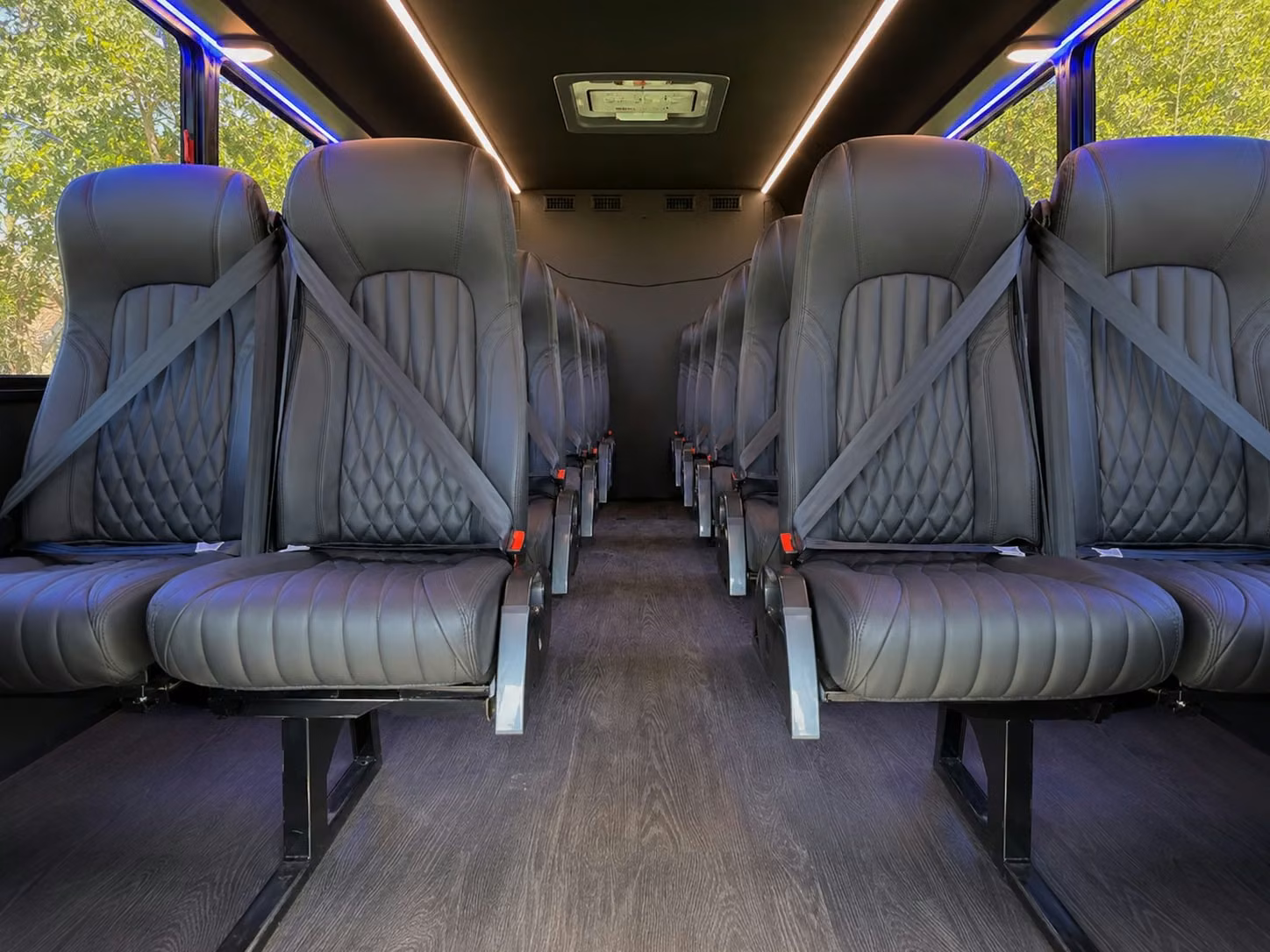 18 passenger minibus interior