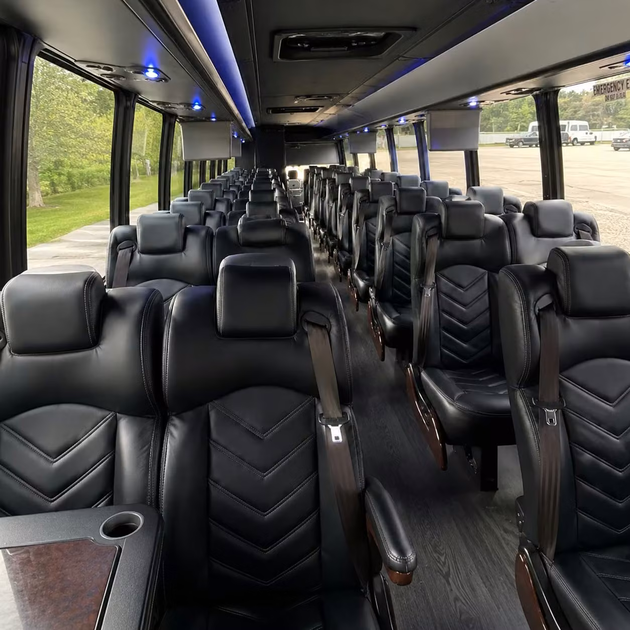 28 passenger minibus interior